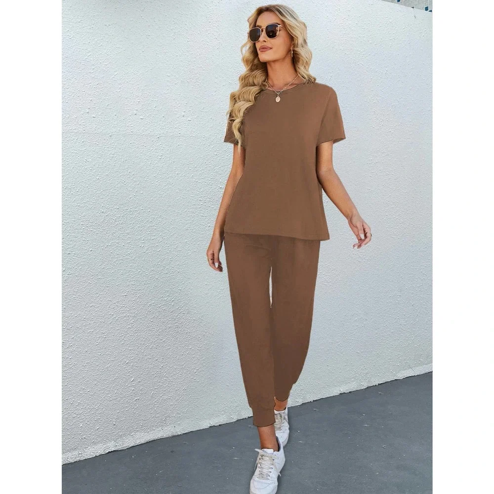 2 piece set: Round Neck Tee for & jogger Pants black - Picture 10 of 11